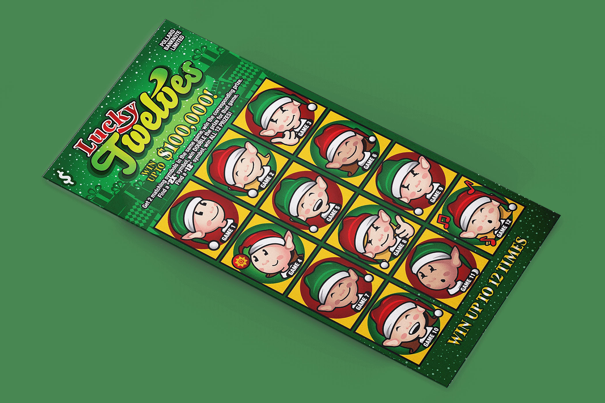 Lucky Twelves ticket mockup